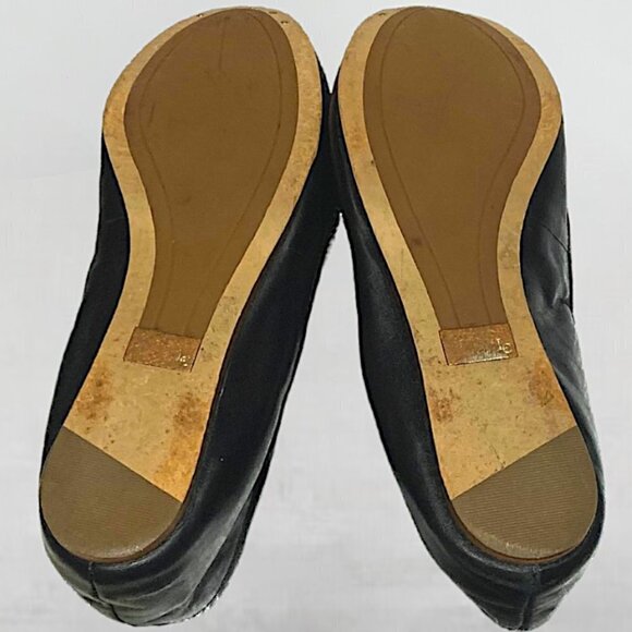 Louise et cie Ferraria Round Toe w/Bow ballet flats Black Size 8 - Picture 9 of 14